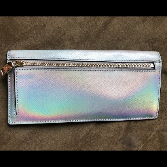 Ultra Rare Coach Iridescent Hologram Holographic Wallet EUC - Picture 4 of 11